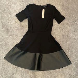 Aqua black dress, Small